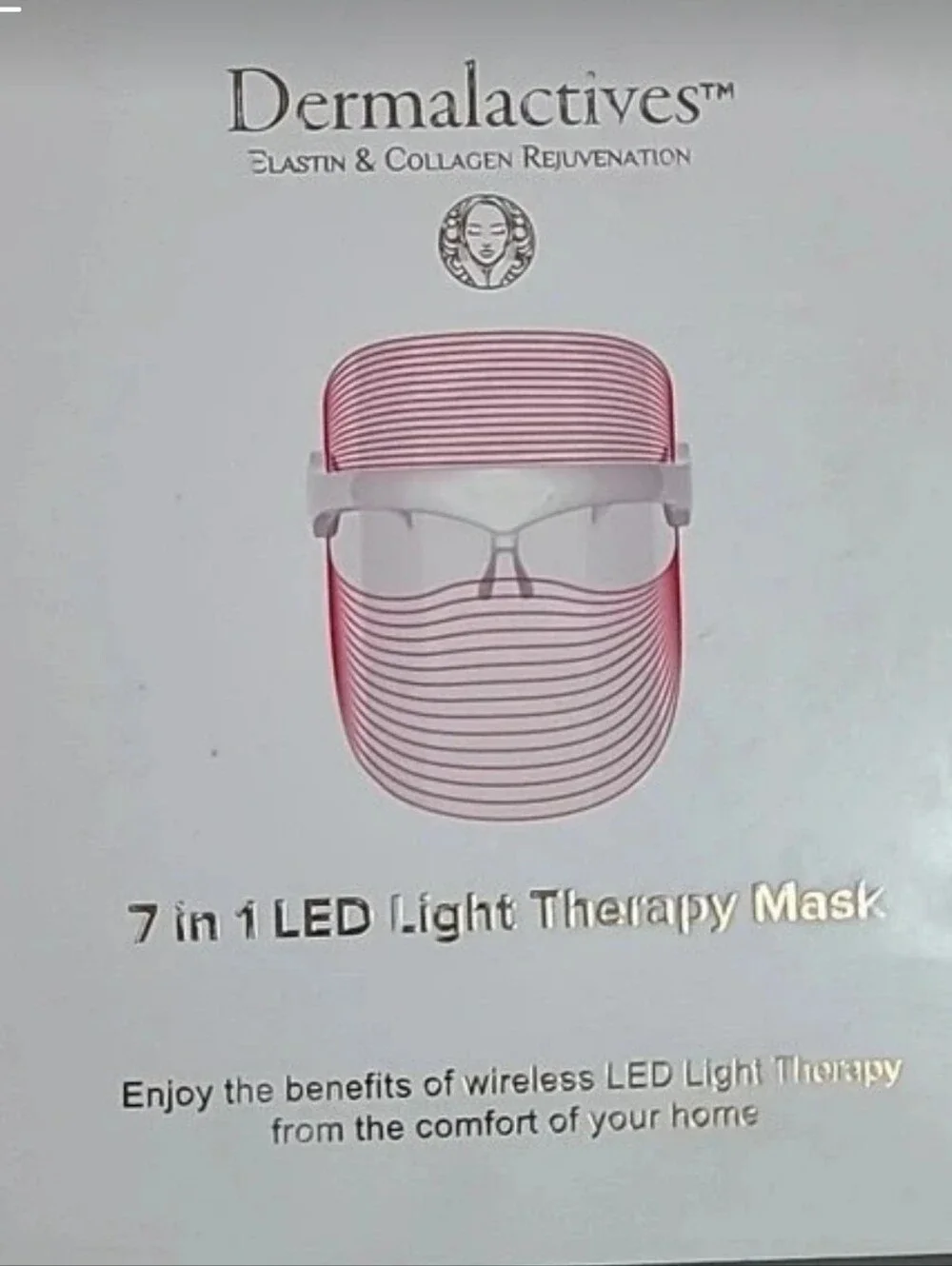 Dermalactives 7-in-1 LED Light Therapy Face Mask Wireless Skincare Device